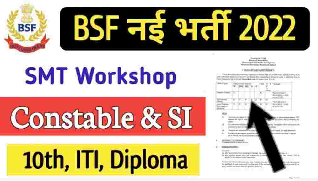 BSF SMT Workshop Vacancy