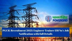 PGCIL Diploma Trainee Vacancy 2023